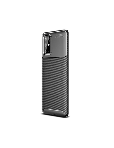 Needion - Teleplus Samsung Galaxy S20 Kılıf Negro Karbon Silikon   Tam Kapatan Ekran Koruyucu