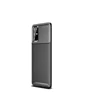 Needion - Teleplus Samsung Galaxy S20 Kılıf Negro Karbon Silikon   Tam Kapatan Ekran Koruyucu Siyah