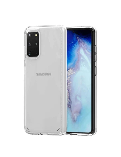 Needion - Teleplus Samsung Galaxy S20 Plus Kılıf Coss Sert Hibrit Silikon   Tam Kapatan Ekran Koruyucu