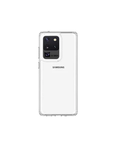 Needion - Teleplus Samsung Galaxy S20 Ultra Kılıf Coss Sert Hibrit Silikon   Tam Kapatan Ekran Koruyucu