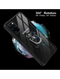 Needion - Teleplus Samsung Galaxy S20 Ultra Kılıf Korumalı Standlı Yüzüklü Tank Kapak   Tam Kapatan Ekran Koruyucu Siyah