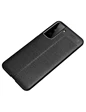 Needion - Teleplus Samsung Galaxy S21 5G Kılıf Deri Dokulu Niss Silikon   Tam Kapatan Ekran Koruyucu Siyah