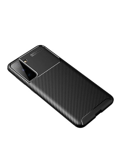 Needion - Teleplus Samsung Galaxy S21 5G Kılıf Karbon Dokulu Negro Silikon 