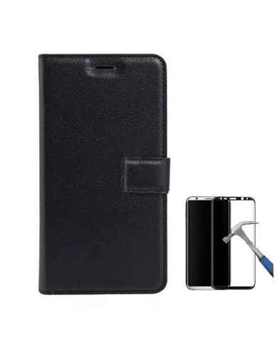 Needion - Teleplus Samsung Galaxy S8 Plus cüzdan Kılıf  Full Kapatan Cam