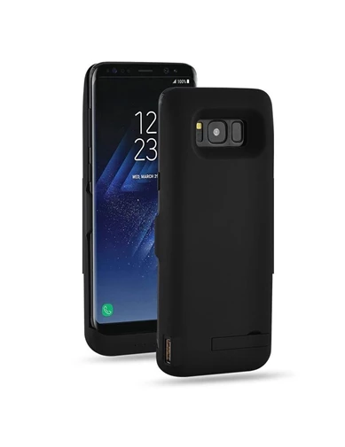 Needion - Teleplus Samsung Galaxy S8 Plus Şarjlı Kılıf 5200mAh Siyah