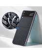 Needion - Teleplus Samsung Galaxy Z Flip3 5g Kılıf Aramid Karbon Dizayn Kapak  Siyah