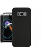 Needion - Teleplus Samsung S8 Lüks Silikon Kılıf  Full Kapatan Cam  Siyah