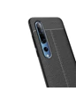 Needion - Teleplus Xiaomi Mi 10 Pro Kılıf Deri Dokulu Silikon  Siyah