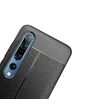 Needion - Teleplus Xiaomi Mi 10 Pro Kılıf Deri Dokulu Silikon  Siyah