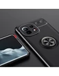 Needion - Teleplus Xiaomi Mi 11 Kılıf Lüks Kamera Korumalı Ravel Yüzüklü Silikon   Tam Kapatan Ekran Koruyucu Siyah