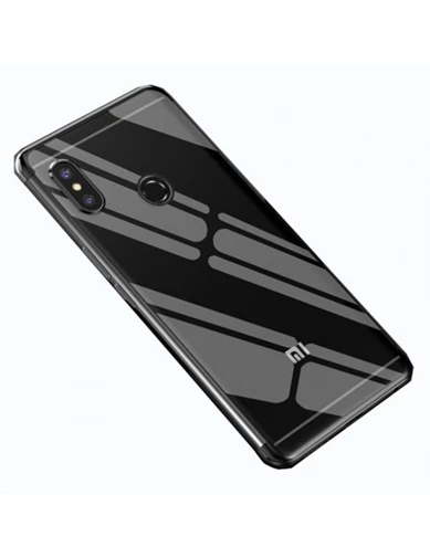 Needion - Teleplus Xiaomi Mi A2 Lite Lüks Lazer Silikon Kılıf   Tam Kapatan Cam