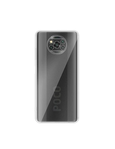 Needion - Teleplus Xiaomi Poco X3 NFC Kılıf Lüks Kamera Korumalı Silikon   Nano Ekran Koruyucu