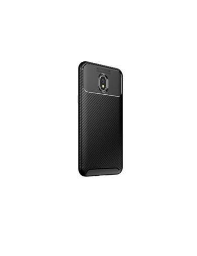 Needion - Teleplus Xiaomi Redmi 8A Kılıf Negro Karbon Desenli Silikon   Nano Ekran Koruyucu