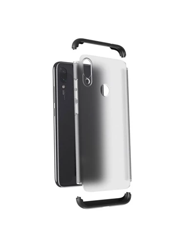 Needion - Teleplus Xiaomi Redmi Note 7 Kılıf 3-1 Ays zore Buzlu Mat Sert Kapak   Nano Ekran Koruyucu