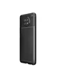 Needion - Teleplus Xiaomi Redmi Note 9T Kılıf Karbon Dokulu Dizayn Silikon   Nano Ekran Koruyucu Siyah