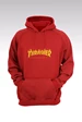 Needion - Thrasher 163 Kırmızı Kapşonlu Sweatshirt - Hoodie XXXL