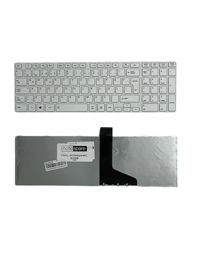 Needion - Toshiba Satellite C850-13H, C850-13V Uyumlu Laptop Klavye Beyaz TR