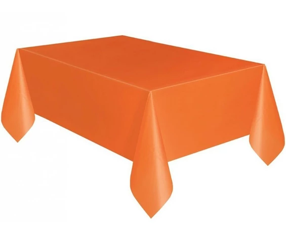 Needion - Turuncu Renk Plastik Masa Örtüsü 120x180 cm