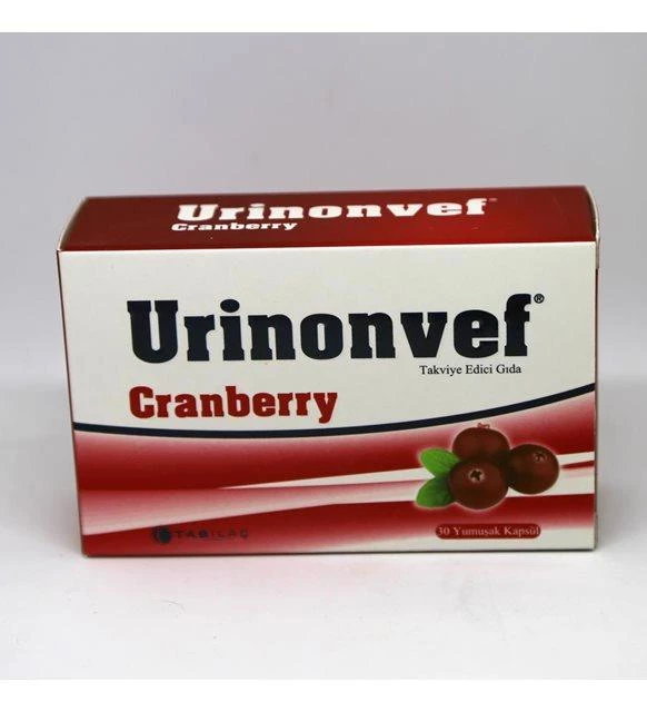 Urinonvef Cranberry Takviye Edici Gıda 30 Yumuşak Kapsül Fiyat ve ...