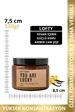 Needion - Vanilla Romantic Kraft Etiket Mum Dekor Aromaterapi Rahatlatıcı Vanilya Kokusu 330 GR