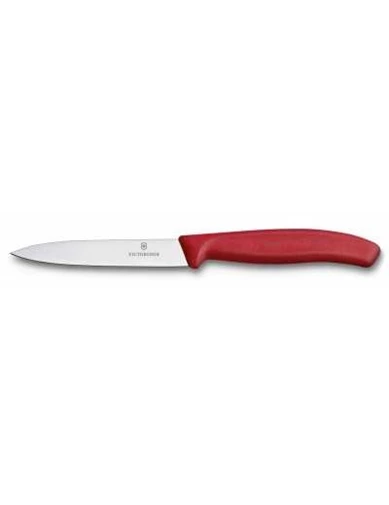 Needion - Victorinox 6.7701 10cm Soyma Bıçağı Kırmızı Bıçak