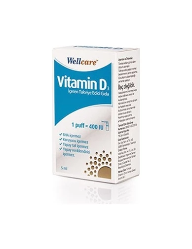 Needion - Wellcare Vitamin D3 400 IU 5ml Sprey