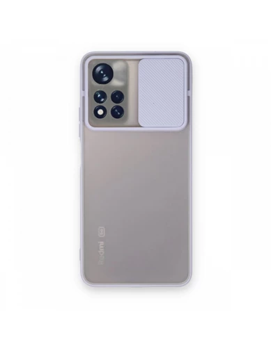Needion - Xiaomi Poco M4 Pro 5G Kılıf Palm Buzlu Kamera Sürgülü Silikon