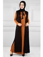 Needion - Yelekli Tesettür Elbise Br20128 Kiremit L-XL 