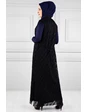 Needion - Yelekli Tesettür Elbise Br20128 Lacivert L-XL 