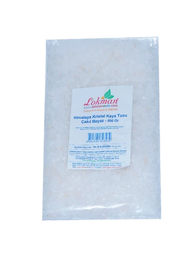 Needion - Yemeklik Himalaya Kristal Kaya Tuzu Çakıl Beyaz 500 Gr