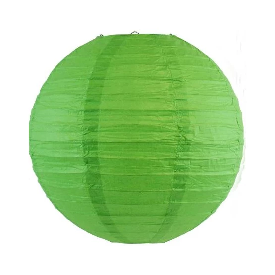 Needion - Yeşil Renk Kağıt Süs Japon Fener Dekorasyon Asma Süs 30 Cm