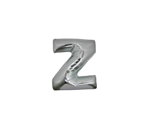 Needion - Z Harf Folyo Balon Gümüş Renk  40 inç