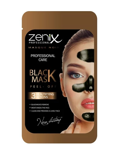 Needion - Zenix Yüz Maskesi Tek Kullanımlık 20gr Siyah Maske